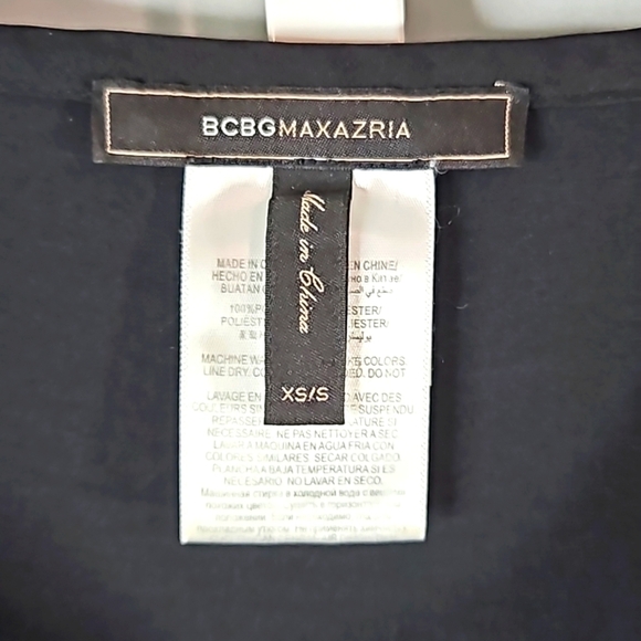 BCBGMAXAZRIA Black Butterfly Top/Dress Sz XS/S - Picture 2 of 7